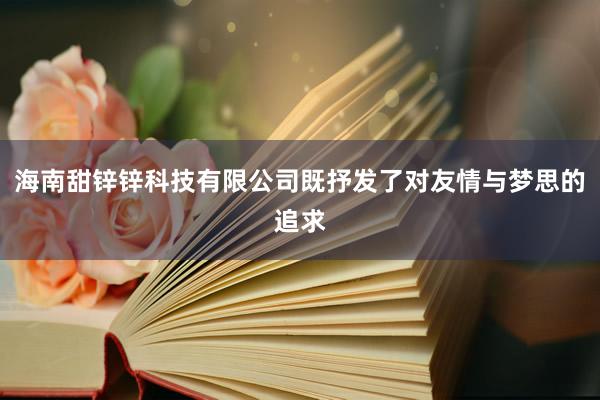 海南甜锌锌科技有限公司既抒发了对友情与梦思的追求
